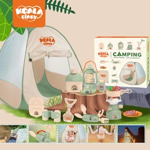 Learning Fun 13 Parça Işıklı Çadırlı Kamp Eşyaları Seti Oyuncak Oyun Seti Çocuk Oyun Çadırı