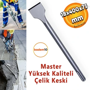 Sds Max Geniş Ağızlı Keski 18 mm x 400 mm x 75 mm