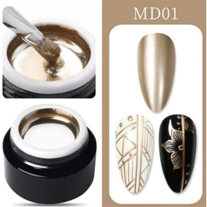 Born Pretty Metalik Painting Jel 5 ml Renkli MD01 Akrilik ve Doğal Tırnaklar için Özel Uygulama