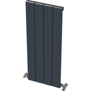 Hestia Alüminyum Dikey Radyatör Panel 900 x 355 Antrasit 4 Dilim