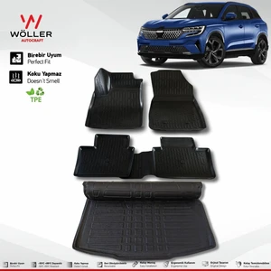 Renault Austral Paspas Bagaj Havuzu Set 1.3 Mild Hybrid 2023 Sonrası 3D Ultraflex Set