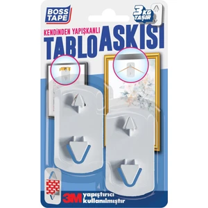Boss Tape Kendinden Yapışkanlı Tablo Çerçeve Resim Saat Askısı