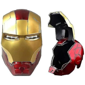Avengers 1:1 Demir Adam Elektrikli Kask Cosplay Maske Çocuklar Yetişkin Aydınlık Maske Parti Hediye (Yurt Dışından)