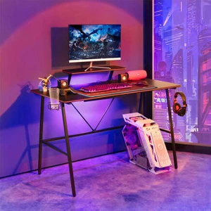 adore mobilya Adore Gaming Master Oyuncu ve Bilgisayar Masası-Siyah 120X90X60 cm