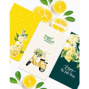 3'lü Limon Defter Set