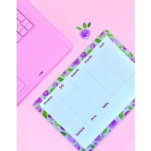 Çiçekli Masaüstü Haftalık Planlayıcı