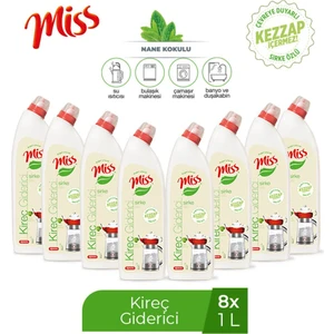 Kireç Giderici Sirke Özlü 1 L x 8 Adet