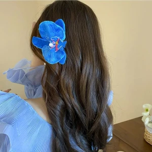 Efna Store Orkide Çiçeği Aloha Model Pastel Trend Renkler Pens Toka(1 Adet)