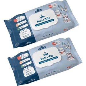 Zozo Cares Pati & Tüy Temizleyici Hijyen Mendili - 2'li Paket (100 Yaprak)