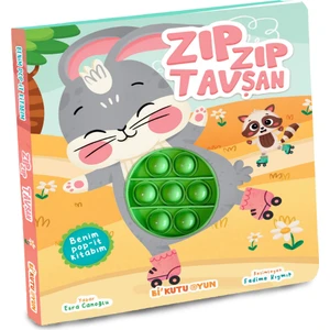 Benim Pop-it Kitabım - Zıp Zıp Tavşan (Tak-Çıkar) - Esra Canoğlu
