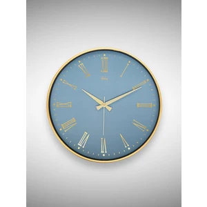 717-A-2 Serisi Klasik Rakamlı Metal Görünümlü Sessiz Akar Modern Duvar Saati 40 cm