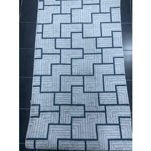 Kaymaz Taban Yıkanabilir Kesme Yolluk Mavi