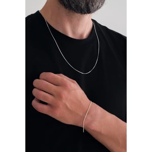 Aura Gümüş 925 Ayar Gümüş Zincir 1.3mm Gurmet Kolye Bileklik Set