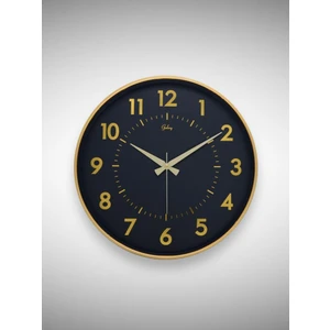 717-A-3 Serisi Klasik Rakamlı Metal Görünümlü Sessiz Akar Modern Duvar Saati 40 cm