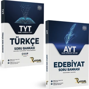 Rasyonel Yayınları TYT Türkçe Soru Bankası ve AYT Edebiyat Soru Bankası (2 Kitap)