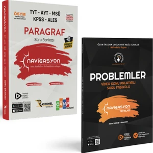 Rasyonel Yayınları TYT AYT Msü KPSS Paragraf - Problemler Soru Bankası Seti (2 Kitap)