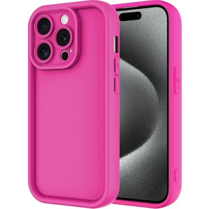 Techno Guru iPhone 15 Pro Kamera Korumalı ve Ergonomik Şık Ananas Silikon Kılıf