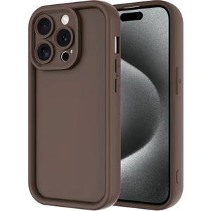 Techno Guru iPhone 15 Pro Kamera Korumalı ve Ergonomik Şık Ananas Silikon Kılıf