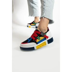 Kadın Renkli Şık Tasarım Ortopedik Kadın Sneaker