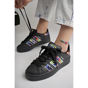 Flower Garantili Kadın Ortopedik Günlük Bağcıklı Yürüyüş Koşu Sneaker Spor Ayakkabı