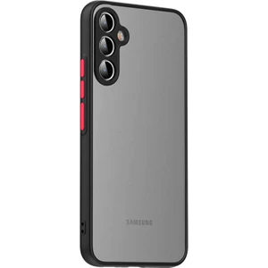 Techno Guru Samsung Galaxy A14 Kenarları Renkli Arkası Buğulu Şık Hux Silikon Kılıf