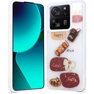Xiaomi Mi 13T Pro Kılıf Figürlü ve Ince Simli Şık Mellila Premium Kapak