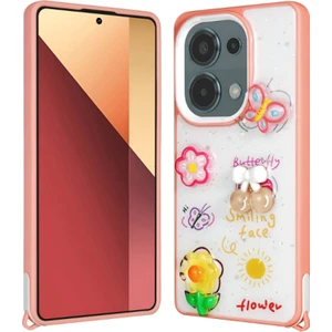 İ She Poco M6 Pro 4g Kılıf Sim Süslemeli ve Figürlü Parlak Dipy Premium Silikon Kapak