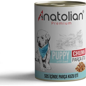 Anatolian Premium Puppy Lamb Kuzulu Parça Etli Yavru Köpek Konservesi 400 gr 6 Adet