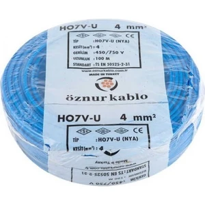 Öznur Kablo 4 mm² Nya Kablo Mavi