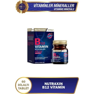 B12 Vitamini 1000 Mcg - Dil Altı Tableti 3'lü