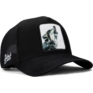 V1 Trucker Kurt - 2 Kod Logolu Unisex Siyah Şapka (Cap)