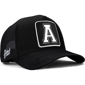 V1 Trucker A Harf - 2 Kod Logolu Siyah Şapka (Cap)