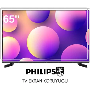 Philips Uyumlu 65" Inç 165 Ekran Tv Koruyucu Kırılmaz Paneli