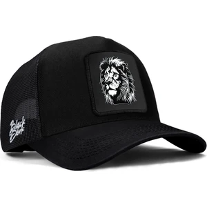 V1 Trucker Aslan - 7 Kod Logolu Siyah Şapka (Cap)