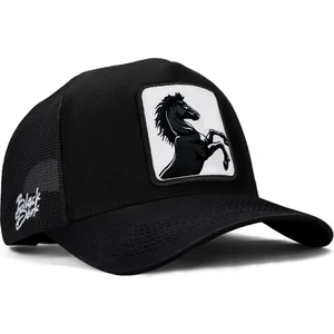 V1 Trucker At - 4 Kod Logolu Siyah Şapka (Cap)