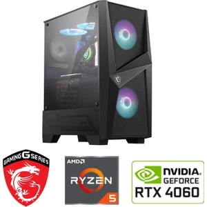 RTX4060 8gb - Gaming Pc Ddr5 - Ryzren 5 7600X - 32GB Ddr5 Ram - 1 Tb M.2 SSD - Sıvı Sogutmalı