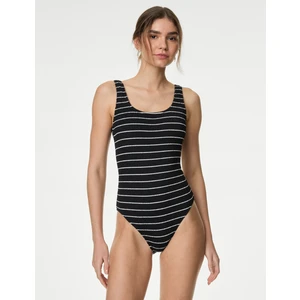 Marks & Spencer Regular Fit Yumuşak Dokulu Çizgili Mayo