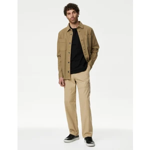 Marks & Spencer Saf Pamuklu Loose Fit Kargo Pantolon