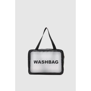 Shule Bags Wash Bag Su Geçirmez 3'lü Kozmetik Çantası Siyah
