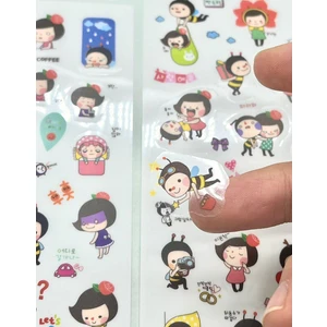 Minik Arılar ve Çiftlikte Minik Kızlar Temalı 6 Yaprak  Sticker - Çıkartma-Bullet Journal