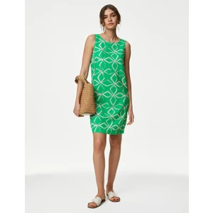 Marks & Spencer Regular Fit Mini Keten Elbise