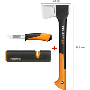 Yarma Baltası S-X11 + Bileyicili Ağır İş Bıçağı + Balta ve Bıçak Bileyici