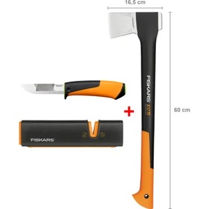 Yarma Baltası M-X17 + Bileyicili Ağır İş Bıçağı + Balta ve Bıçak Bileyici
