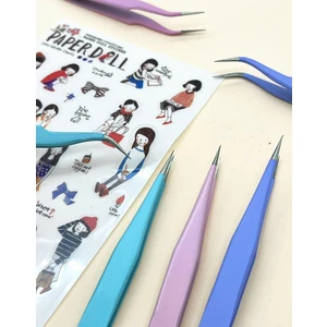 Sticker Cımbızı Eğri Uçlu Mavi - Çıkartma -Washi Bant - Sticker  - Bullet Journal - Defter Süsleme