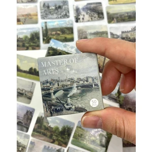 Camille Pissarro Sanat Eserleri Kutu Sticker / Bullet Journal / Defter Süsleme/ Çıkartma / Scrapbook