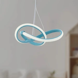 Bonna Modern Tekli Mavi Sarkıt LED Beyaz Power Ledli Salon Mutfak Oda Hol Ledli Avize