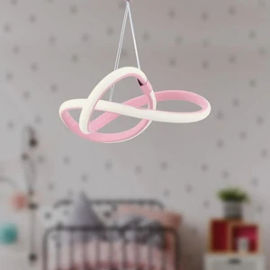 Bonna Modern Tekli Pembe Sarkıt LED Beyaz Power Ledli Salon Mutfak Oda Hol Ledli Avize