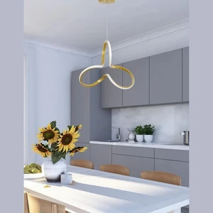 Clover Eskitme Tekli Sarkıt Beyaz Ledli Avize