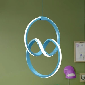 Emily Mavi Tekli Sarkıt LED Günışığı Ultra Ledli Salon Mutfak Oda Hol Ledli Avize