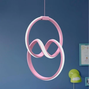 Emily Pembe Tekli Sarkıt LED Beyaz Işık Ultra Ledli Salon Mutfak Oda Hol Ledli Avize